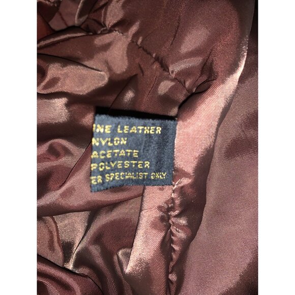 Vintage Brown Leather Midway Bomber Jacket Coat - Picture 10 of 10